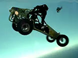 quicktime video of skydiving stunts with flying dune buggies for PlayStation